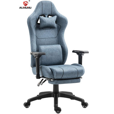 Silla de juego ergonómica de color personalizado con soporte lumbar de masaje y reposapiés