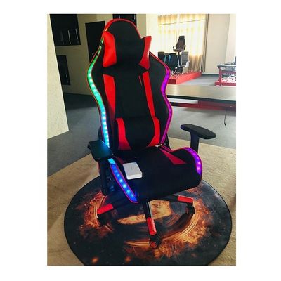 Silla de juegos RGB LED Silla rodante giratoria cómoda y profesional para comerciales