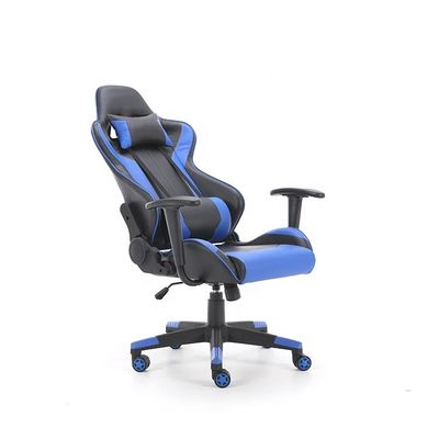 Silla de juego de tela de cuero sintético 2022 con ruedas reclinadas estilo de carreras de PC gamer