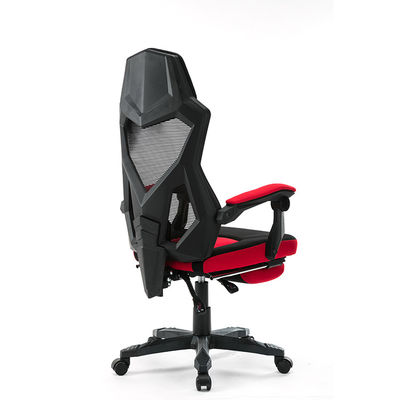 Silla giratoria de escritorio de computadora multifunción con reposapiés y material de tela