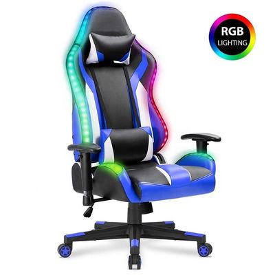 2023 Dorso alto Ergonómico giratorio PC Computadora de juego de carreras silla de juego Con respaldo de brazo
