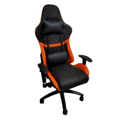 Silla de oficina giratoria ajustable para jugadores estilo de carreras de cuero sillas modernas