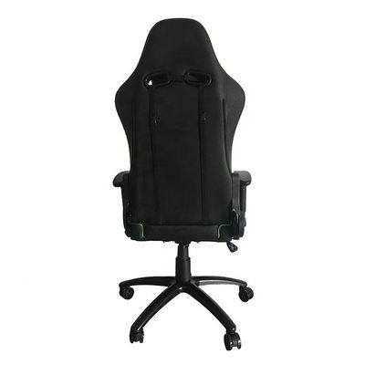 Muebles de oficina silla giratoria ergonómica verde con reposabrazos y altura ajustables