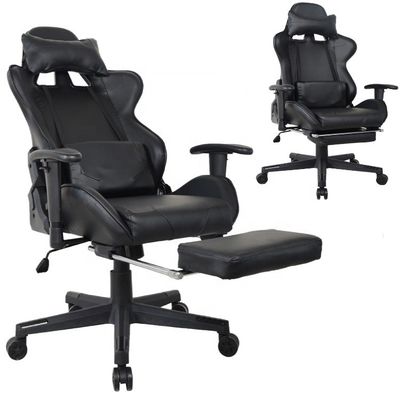 PC Gamer estilo de carreras silla ejecutiva de cuero genuino cómoda silla de oficina de juego