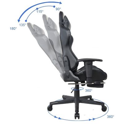 PC Gamer estilo de carreras silla ejecutiva de cuero genuino cómoda silla de oficina de juego