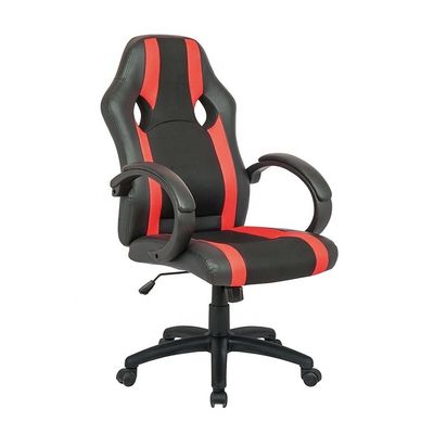 Sillones de videojuegos Sillón de oficina ergonómico con cuero sintético y espuma de memoria