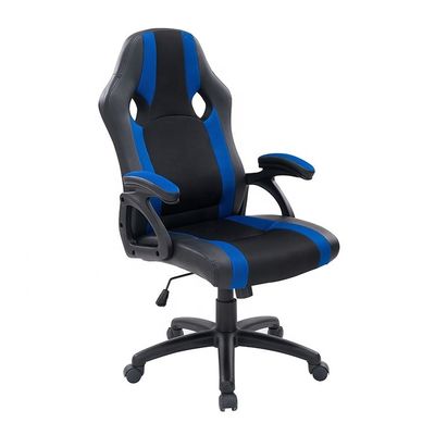 Sillones de videojuegos Sillón de oficina ergonómico con cuero sintético y espuma de memoria