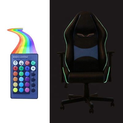 Mejore su configuración de juego con silla de estilo ejecutivo y reposapiés de cuero sintético
