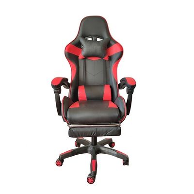 Luxo colorido silla reclinable de carreras de PVC con asiento de cuero genuino altura 54cm