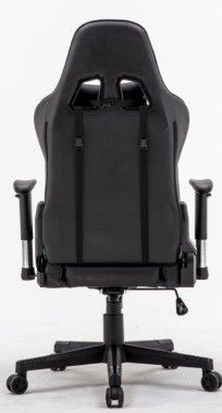 Silla de juegos de oficina de diseño moderno de cuero sintético con ergonomía ajustable