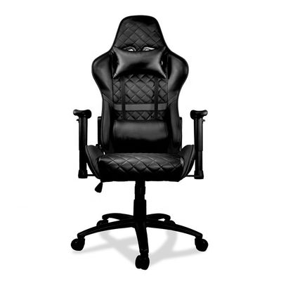 Silla de oficina de estilo moderno silla de juego con reposabrazos 2D y material de hierro