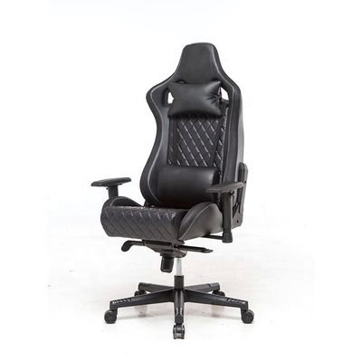 Silla de oficina de estilo moderno silla de juego con reposabrazos 2D y material de hierro