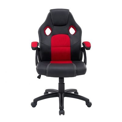 Silla giratoria ejecutiva de cuero sintético para puestos de trabajo ergonómicos de oficina de juegos