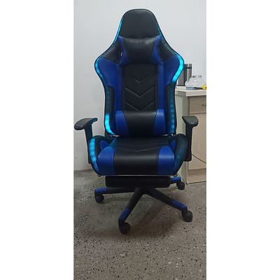 Silla giratoria de juego ajustable con reposabrazos con logotipo bordado personalizado y base giratoria