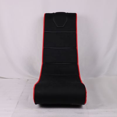 Acentos de carreras exquisitos plegables silla de salón de suelo de tela para espacio de oficina en el hogar