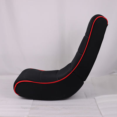 Acentos de carreras exquisitos plegables silla de salón de suelo de tela para espacio de oficina en el hogar