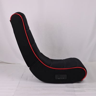 Acentos de carreras exquisitos plegables silla de salón de suelo de tela para espacio de oficina en el hogar
