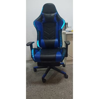 Alturas de asiento 54cm Apoyo de brazo ajustable LED Light RGB Silla de juegos con logotipo personalizado