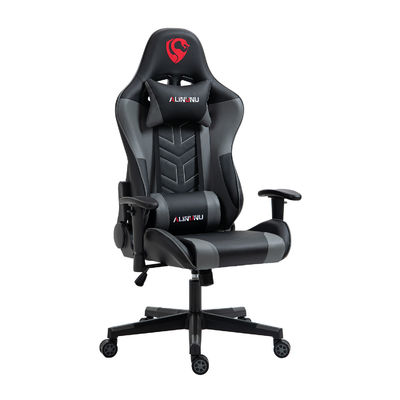 Diseño especial ajustable de PVC moderno 2d reposabrazos de carrera de computadora ergonomía silla de juego