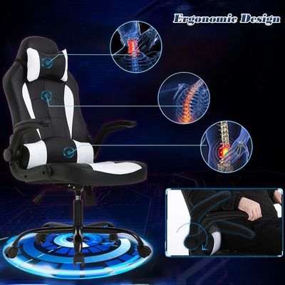 Silla de oficina ergonómica de espalda sólida con color personalizado y soporte lumbar