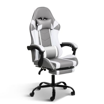 Silla de juego con reposapiés y soporte lumbar Peso máximo recomendado 440 libras