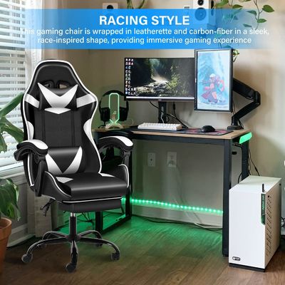 Silla ajustable para juegos de metal Silla de oficina ergonómica para mayor comodidad y durabilidad