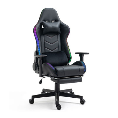 Silla de ordenador ajustable con reposacabezas y soporte lumbar