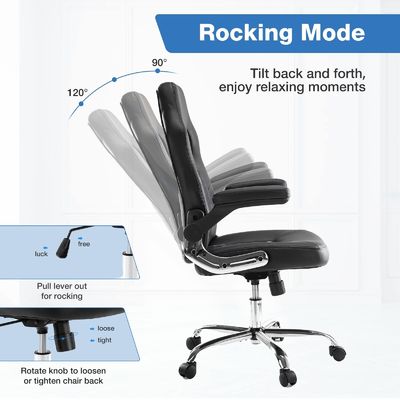 3 sillas de oficina ergonómicas de ascensor de gas con reposabrazos abatibles acolchados y color personalizado