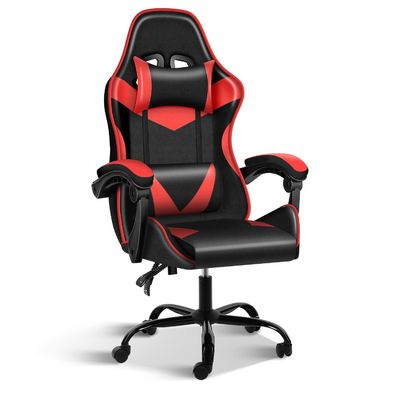 Silla de juegos de computadora de escritorio de piel sintética ajustable giratorio 25.3lbs