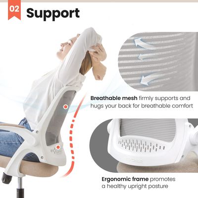 NEC Silla de juegos de computadora de escritorio con apoyo lumbar ergonómico ejecutivo estilo giratorio