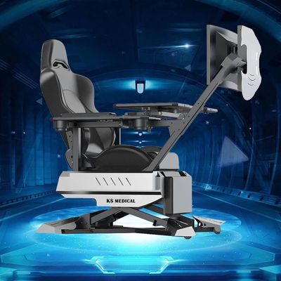 Cockpit de metal Estación de trabajo reclinable silla de ordenador de juegos con diseño de gravedad cero
