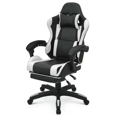 Silla giratoria para juegos con reposacabezas Apoyo lumbar Apoyo de cabeza Negro espalda alta Otro estilo
