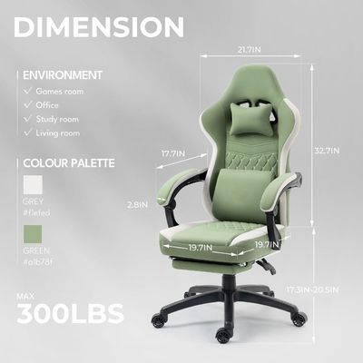 Silla de oficina con reposabrazos para brazos y reposabrazos para pies de material de cuero incluidos