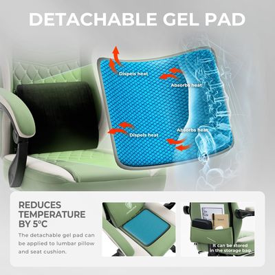 Silla de oficina con reposabrazos para brazos y reposabrazos para pies de material de cuero incluidos