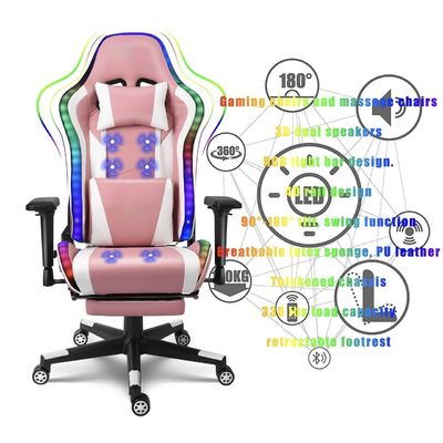 Mejore su experiencia de juego con una cómoda silla de computadora y reposapiés