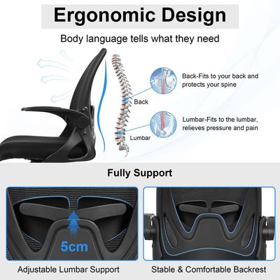 Silla ergonómica ejecutiva con apoyos lumbares y hierro tipo metal