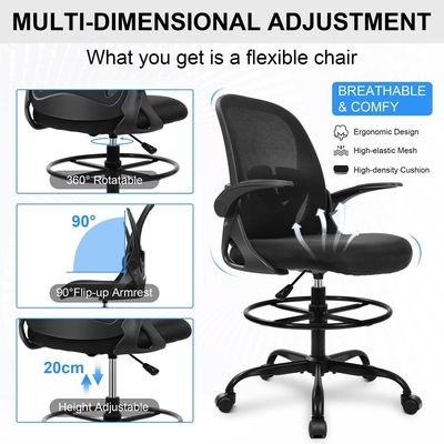 Silla ergonómica ejecutiva con apoyos lumbares y hierro tipo metal
