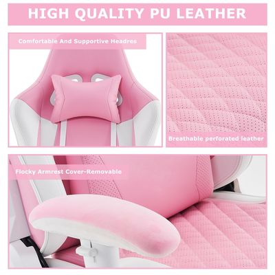 Silla de juego de color personalizado Gran y alto asiento reclinable para una experiencia ergonómica de carreras