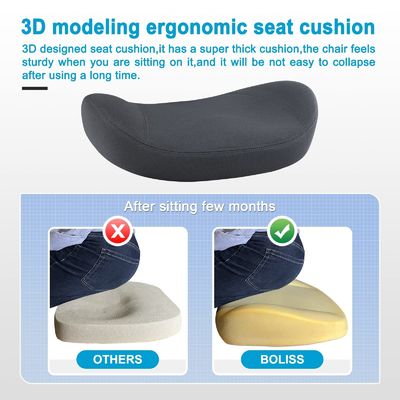 Silla informática con brazos abatibles de altura ajustable y soporte lumbar