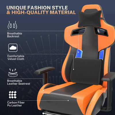Sillones de oficina de juego ergonómicos aceptables con soporte lumbar