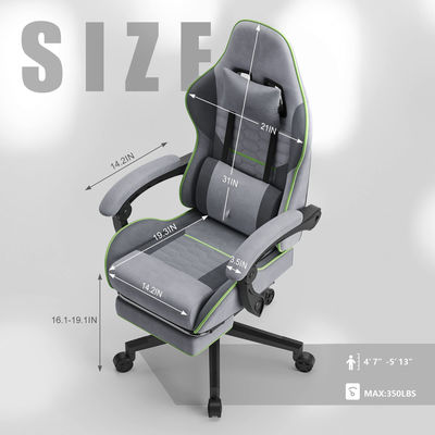 350LBS Base reforzada Gran y alta silla de oficina de ordenador ergonómica con 3 ascensor de gas