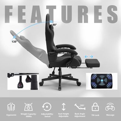 Capacidad de peso de 350 libras silla de juego grande y alta dimensiones del producto 22&quot;D x 32&quot;W x 11&quot;H