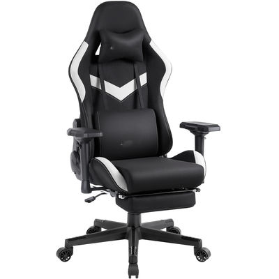 Silla de juegos de oficina con cojín de resorte de bolsillo y reposabrazos 4D de altura ajustable