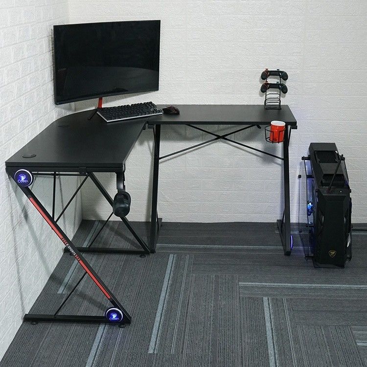 Mesa de juegos ergonómica de altura ajustable de juegos de luz de escritorio con L * W * H 1300 * 500 * 782mm