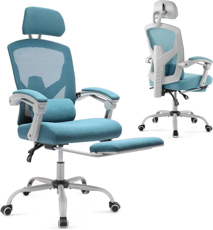 Sillones de malla giratoria de color personalizado con ruedas Peso del artículo 34.4 libras