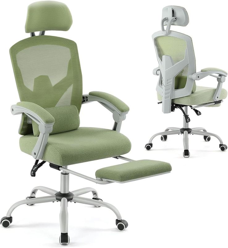27.56&quot;D x 18.5&quot;W x 47.8&quot;H Reverso de malla silla giratoria giratoria para ergonomía de oficina