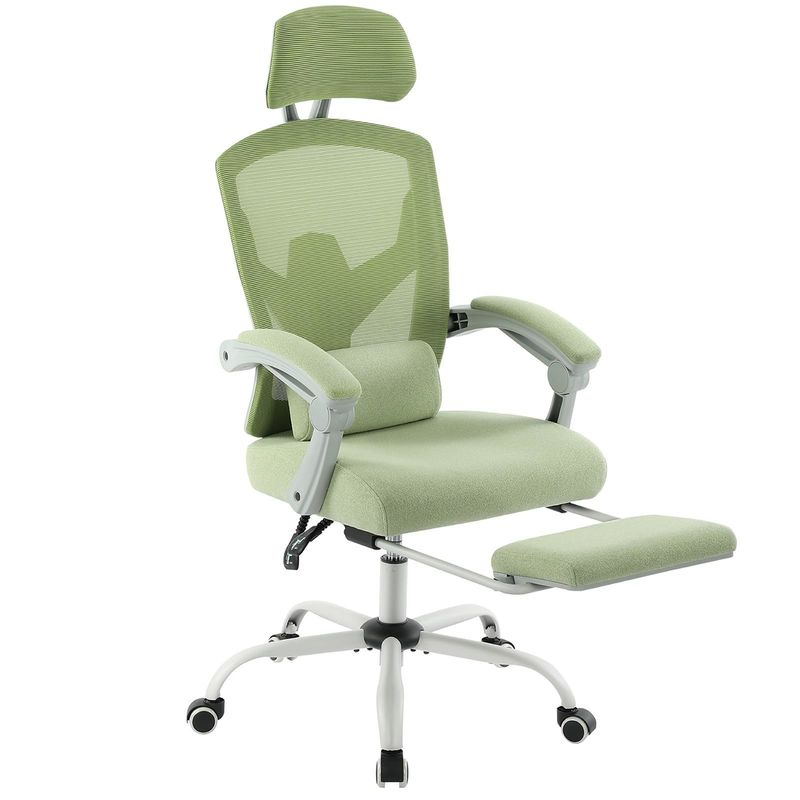 Silla de oficina de malla trasera con funciones giratorias y reclinables 34.4 libras Diseño moderno