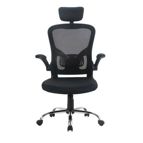Confortable silla de oficina con respaldo de brazos cromado de ALINUNU