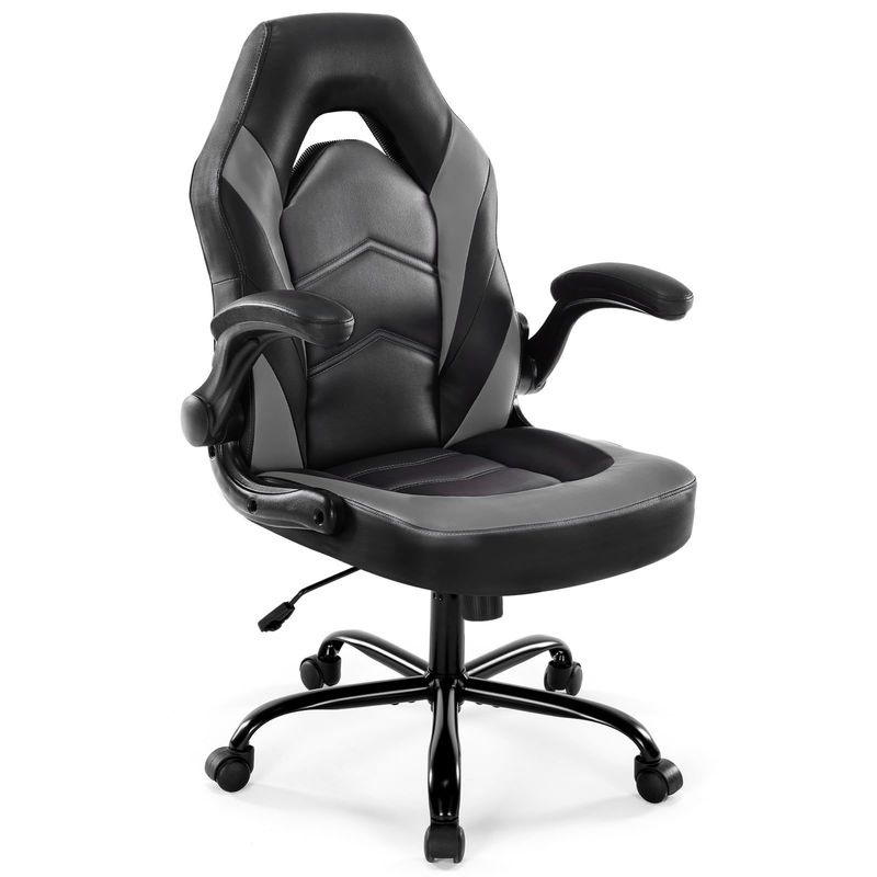 Silla de juego ajustable en altura ideal para oficina y hogar 27.76&quot;W x 45.67&quot;H x 25.39&quot;D