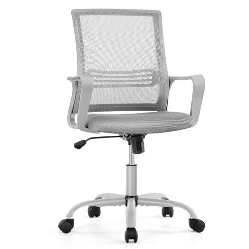 Silla giratoria de color personalizado con soporte lumbar y reposabrazos
